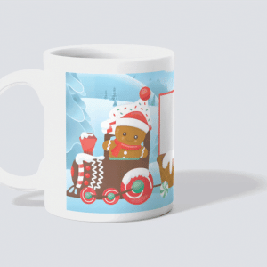 Personalized Christmas Mug - Family Train