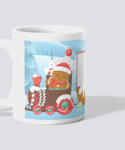 Personalized Christmas Mug - Family Train
