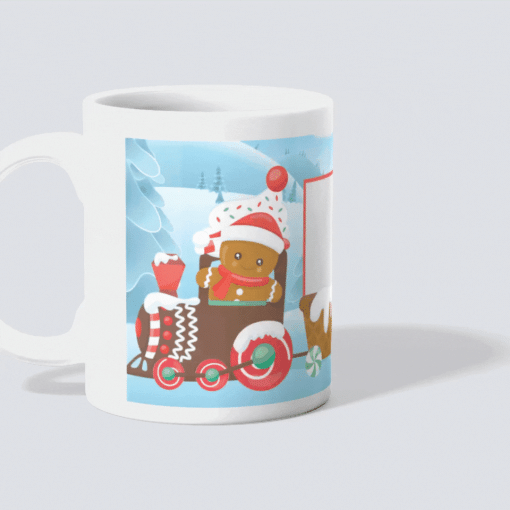 Personalized Christmas Mug - Family Train